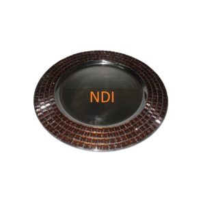 Metal ecológico de lujo para placa de cargador para bodas, hoteles, restaurantes, catering con borde de diseñador, pedido mínimo - Product Image 1