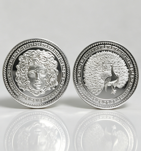 Moneda Conmemorativa Medusa Peacock, Moneda de Metal con Efecto Espejo, Mitología Griega, Moneda Coleccionable, Recuerdo Decorativo, Moneda de Regalo - Product Image 2