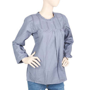 Haut occidental à manches longues pour femme - Gris - Product Image 2