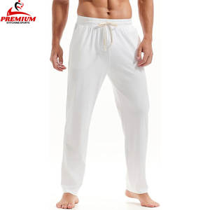 Alta calidad 350gsm algodón polar hombres pantalones de chándal al por mayor personalizado bordado en blanco pantalones de chándal holgados - Product Image 5
