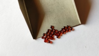 Lot de pierres précieuses en grenat rouge naturel, cabochon rond taille brillant, 2mm-2.5mm, dos plat, pour la fabrication de bijoux
