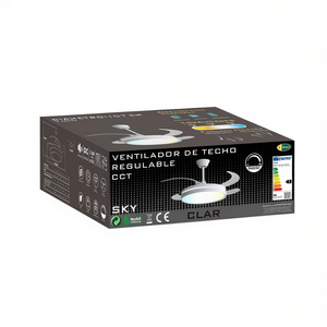 Ventilateur de plafond LED à température de couleur réglable 107 cm (blanc) - Product Image 2