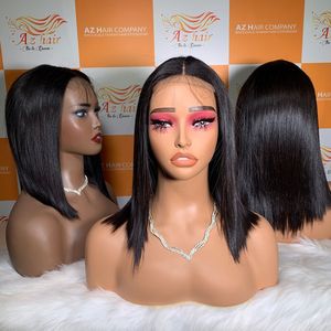 Perruque AZ HAIR Wig107, cheveux Remy de la plus haute qualité, lisses comme des baguettes, perruques en cheveux humains pour femmes noires, couleur personnalisable, extensions de cheveux vietnamiennes - Product Image 4