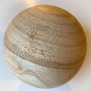Décorations d'événement boules en bois de mangue non finies en vrac pour les projets de peinture d'ornements de vacances et sublimation vierge - Product Image 6