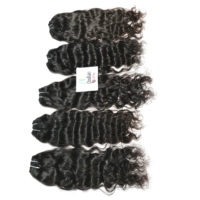 Extensions de cheveux humains naturels vierges non traités de qualité supérieure, Remy, ondulés, ondulés en vagues d'eau, ondulés profonds, indiens, avec dentelle frontale, pour l'exportation
