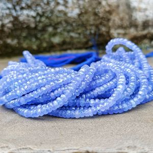 Tự Nhiên Tanzanite Mặt Rondelle Đá Quý Hạt Sợi Chuỗi 3-4Mm Loose Hạt Rất Nhiều Cho Đồ Trang Sứ<span class=keywords><strong>c</strong></span> Vòng Đeo Tay Làm Trong Số Lượng Lớn Giá - Product Image 4