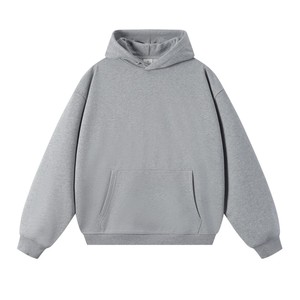Nouveauté : sweat à capuche unisexe surdimensionné sans cordon, avec logo personnalisé sur le devant, en tissu éponge 360GSM, avec paillettes |   Vêtements de rue pour hommes et femmes - Product Image 4