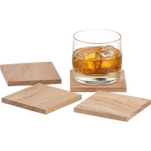 Posavasos de madera cuadrado Natural 100%, utensilios de Bar clásicos, increíble cerveza, café, té, pantalla, manteles individuales decorativos para mesa - Product Image 1