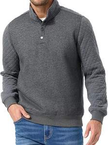 <b>Oversized</b> Heavyweight Zip Up <b>Hoodie</b> Men 100 Cotton Thick <b>Fleece</b> Streetwear Plain Zipper Sweatshirt - Product Image 2