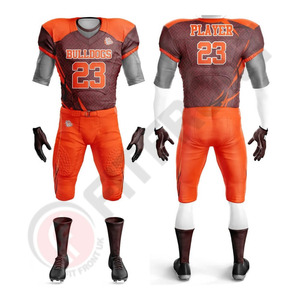 Uniforme de fútbol americano de alta calidad 100% poliéster fabricado por FIT FRONT disponible en todos los tamaños, incluyendo Tallas grandes - Product Image 5