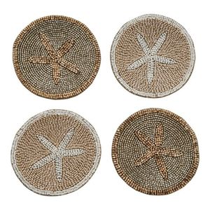Posavasos Bordados a Mano con Cuentas de Vidrio, Diseño Nuevo, Clásico, con Forma de Estrella, para Mesa de Cocina, para el Hogar, para India - Product Image 1