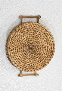 Bandeja de yute ecológica única antigua, plato de desayuno de madera Natural hecho a mano, Plato decorativo cuadrado para Hotel en casa - Product Image 3