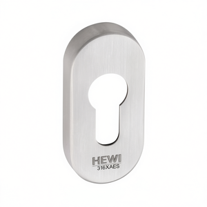 HEWI 316XAES ชุดโรเซ็ตป้องกันสแตนเลสสตีล รุ่น XA ดีไซน์วงรี ไม่มีฝาครอบทรงกระบอก หนา 10 มม. สำหรับตู้เก็บของ - Product Image 3