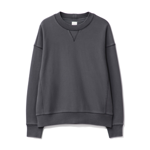 Sweat à capuche col rond avec logo personnalisé unisexe 100% coton épais Gsm sweat surdimensionné brodé col rond blanc hommes sweat - Product Image 1