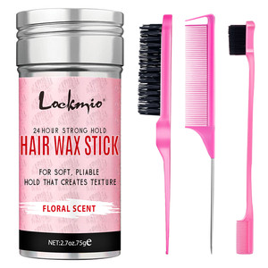 Cire coiffante bio professionnelle pour femmes, tenue forte, anti-frisottis, pommade pour lisser les cheveux cassés, type crème - Product Image 2