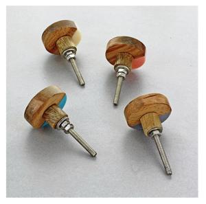 Tirador de puerta dorado de resina de dos tonos Perillas de mármol más vendidas con tamaño de forma de color personalizado Hecho EN LA India Artículo - Product Image 3