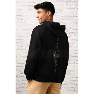 Sudadera con Capucha para Hombre, Elegante, con Estampado de Arte Abstracto, Perfecta para la Moda Urbana, Sudadera con Capucha Estampada para Hombre, Mezcla de Algodón - Product Image 5