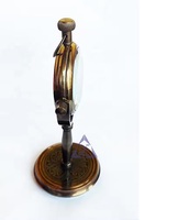 Horloge de table minimaliste en laiton antique horloge de bureau à quartz personnalisée avec support pour bureau ou montre de table à la maison