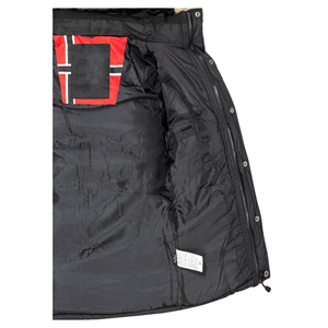 Veste Parka spéciale hiver pour femmes élégante avec grande poche et fermeture éclair Veste à capuche en fourrure chaude et confortable avec patchs personnalisés - Product Image 4