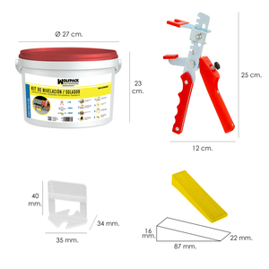 Kit di livellamento per suole (pistola, cunei e spessori) - Product Image 1
