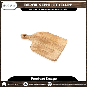 Tabla de cortar de madera rectangular con diseño antideslizante a rayas para uso en la cocina - Product Image 6