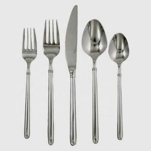 Offre Spéciale Haute Qualité Royal Hôtel De Luxe En Acier Inoxydable Argent Plaqué Noué Fin Poignée Simplicité Couverts Ensemble - Product Image 5