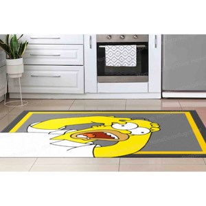 Tapis imprimé : moderne, fin, décoration de bureau, jaune, Simpsons, personnalisé, couloir, tapis doux non tissé - Product Image 3