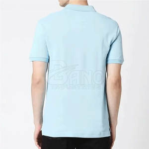 Venta al por mayor 100% algodón hombres para Polo camiseta nuevo diseño con logotipo personalizado patrón sólido tejido de punto - Product Image 2