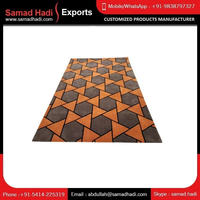 Nouvelle Tendance : Tapis Rectangulaire Moderne 100% Laine, Abstrait, Professionnel, Tufté à la Main, avec Broderie Coton, Maille Rembourrée et Antidérapante pour Animaux de Compagnie