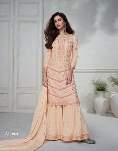 La mode pakistanaise la mieux notée Chinnon Silk Salwar Kameez pour les vêtements élégants pour femmes aux prix de gros de l'Inde - Product Image 3