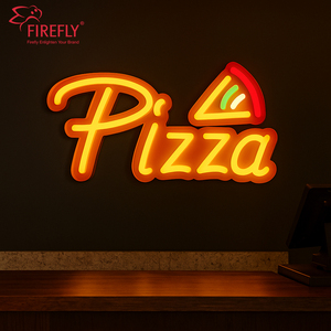 Tùy chỉnh Acrylic Led <span class=keywords><strong>Neon</strong></span> bánh pizza dấu hiệu ánh sáng cho nhà hàng tường trang trí nội thất, Takeaway cửa hàng, thức ăn nhanh cửa hàng hiển thị - Product Image 3