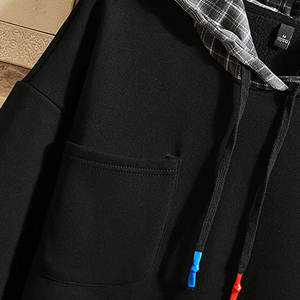 เสื้อฮู้ดผู้ชายแฟชั่นสตรีทแวร์ลายพิมพ์ Plover สำหรับฤดูหนาว คุณภาพสูง 100% ผ้าฟลีซเนื้อนุ่ม ไม่หดตัว สไตล์ฮิปฮอป - Product Image 3