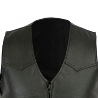 Chaleco de Motociclista de Cuero Ligero con Bordado Personalizado para Hombre, Chaleco de Motociclista de Moda en Talla Grande, Precio Económico, Diseño Personalizado OEM