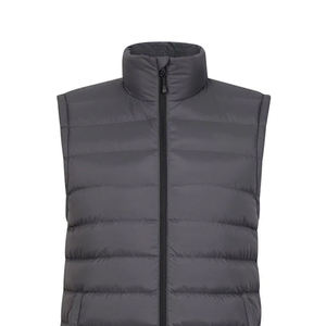 Gilet en duvet sans manches d'excellente qualité Gilet en duvet rembourré chaud d'hiver à fermeture éclair de couleur grise avec un design et une taille personnalisés - Product Image 6