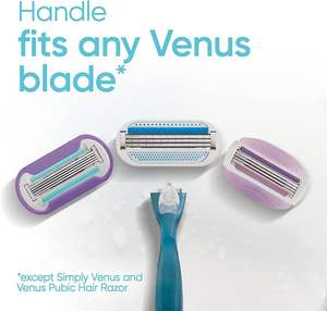 Gillette Venus para vello púbico y piel, mango de maquinilla de afeitar para mujer + 6 recambios de cuchillas - Product Image 6