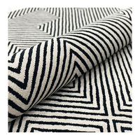 Tapis en laine tufté à la main, écologique, ignifuge, antidérapant, noir et gris, très doux, 160x230cm (5'3''x7'7''), en stock, expédition immédiate