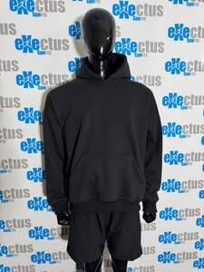 Sudadera con capucha de gran tamaño para hombre de alta calidad, 100% de algodón, diseño básico informal, hombro caído de peso pesado, personalizado para estampado de soplo con capucha - Product Image 4