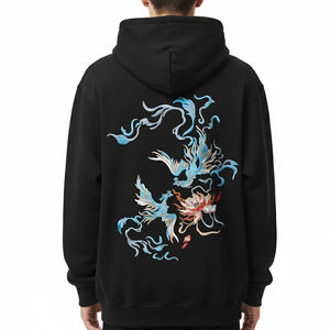 Streetwear Cotton Pullover Men's Embroidery Hoodies Best Quality Design Men Pullover Hoodies With Your Logo - Product Image 2