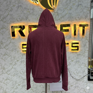 Sweat à capuche zippé de qualité supérieure, coupe parfaite, imprimé en relief, fabriqué en usine, prix bas, sweat à capuche pour hommes, sweat à capuche pour hommes - Product Image 5