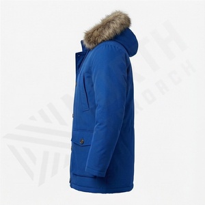 Veste parka à capuche pour homme, taille plus, style chaud et tendance, nouveau design, tissu polaire, isolation thermique, vêtements d'extérieur pour la neige - Product Image 3
