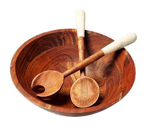 ชุดเซ็ตเซิร์ฟเวอร์สลัดด้ามจับทำจากเรซินชุดเครื่องครัวไม้อาคาเซียมมะม่วงผลิตในอินเดีย - Product Image 4