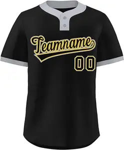 Personalizado personalizado transpirable antibacteriano Hip Hop béisbol Jersey uniforme deportivo para hombres mujeres adultos Color personalizado en blanco - Product Image 1