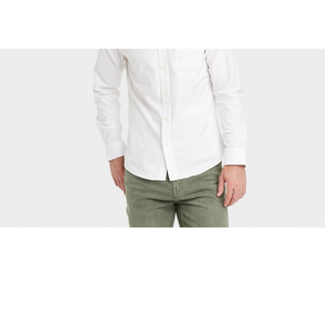 Camicia Oxford Casual da Uomo Goodfellow & Co, Manica Lunga, 100% Cotone Antipiega, Bianca, Taglia L - Product Image 3