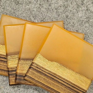 Customizable Classic Coasters Personalized Wood and <b>Resin</b> Initials or Name Embedded in <b>Clear</b> <b>Epoxy</b> - Product Image 5