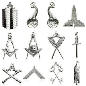 Custom Metal Craft Pins Logo Brass Antique Plated Badge Hard Enameled Pins Masonic For Anniversary Souvenir Promotional Ronpex - Product Image 4