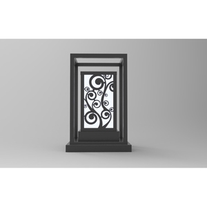 DNT.004.05 Lampe solaire de jardin premium 30W LED avec lumière blanc chaud, corps en fer et aluminium, indice de protection IP65 pour hôtels et aménagements paysagers - Product Image 2