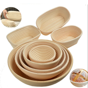 100% Natural Handicraft Eco-Friendly Handwoven Rattan <b>Bread</b> Proofing <b>Basket</b> Oven & Dishwasher Safe - Product Image 2