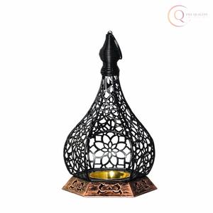 Portavelas de Metal Premium para Mesa y Decoración de Interiores |   Iluminación Decorativa para Ramadán, Elegante, Impermeable y Duradera - Product Image 6