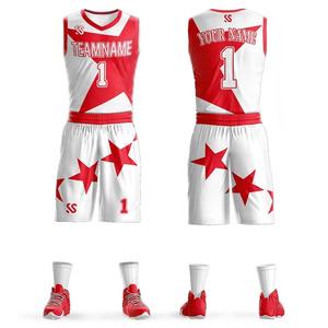 Basketball Uniform for Men Custom Made Basketball Jerseys and Shorts Sportswear 100% Polyester Adults <b>Printed</b> - Product Image 1