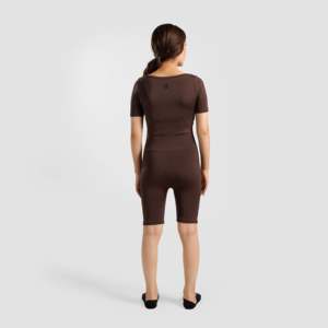 Brown Yoga Onesie Sports Bodysuit & Jumpsuit - Product Image 2